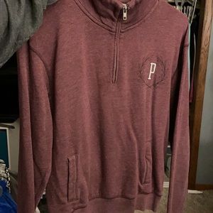 Burgundy PINK Victoria Secret Half Zip, XS